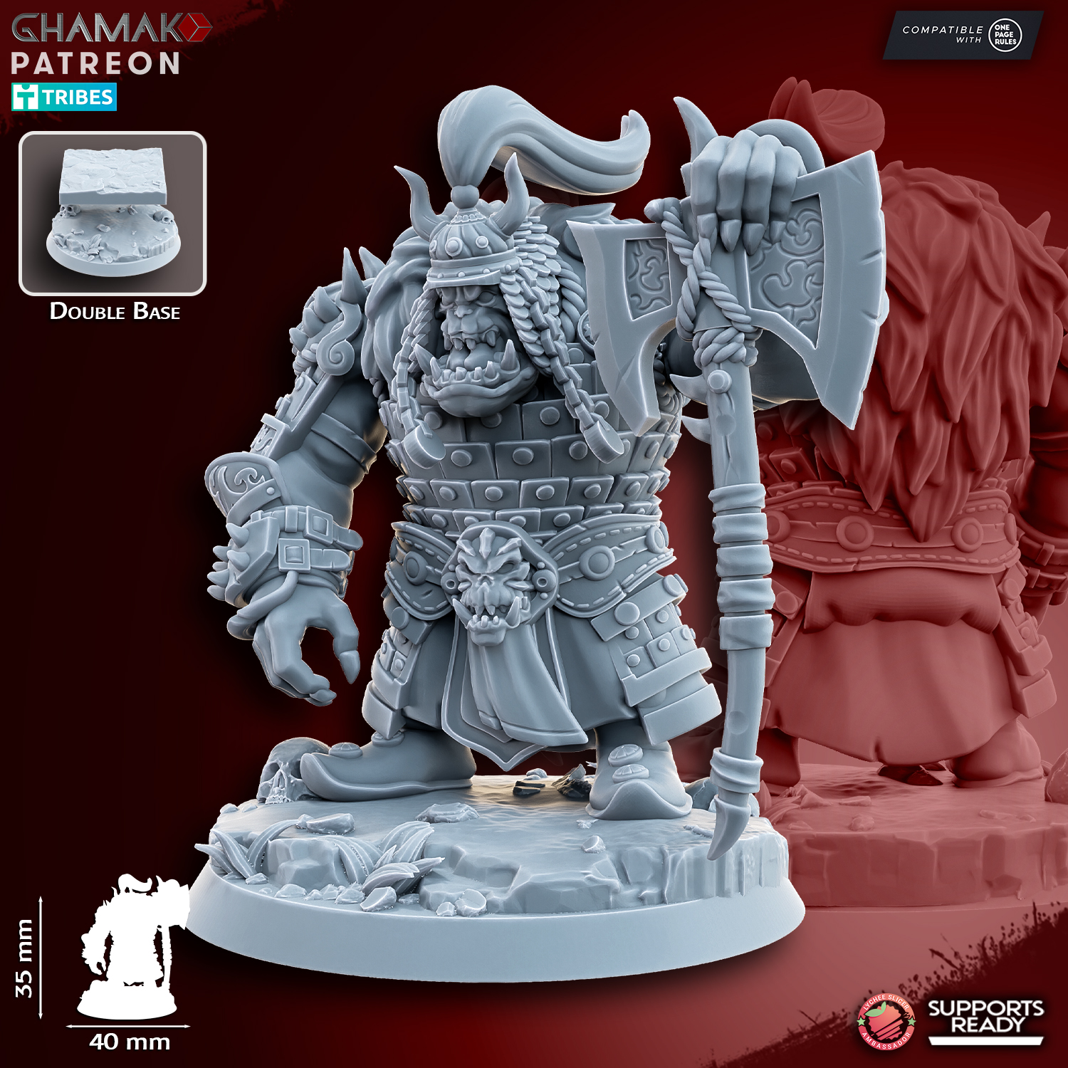 Grey Orc Warlord on foot